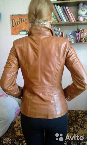 Кожаная куртка рыжая XL (44-46) BESIKLER ISTANBUL Made in Turkey в Воронеже фото 4