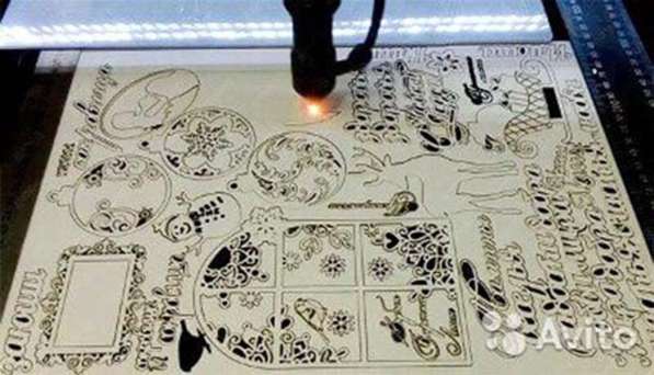 Лазерная резка и гравировка различных изделий из фанеры