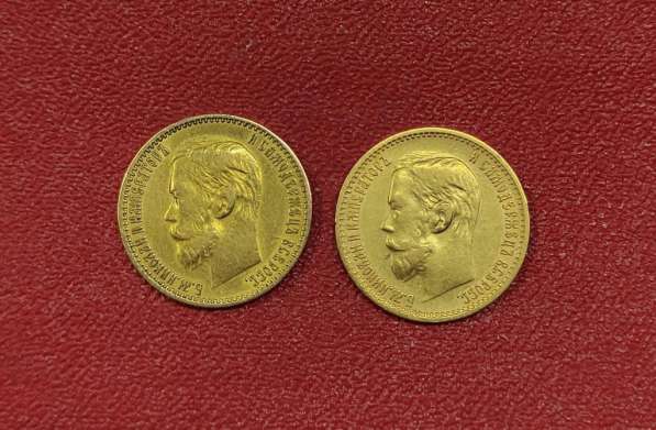 Золотые монеты 5 рублей, 2 шт, 1898 год в Ставрополе фото 5