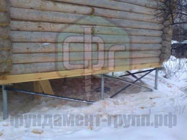 Свайно-винтовой фундамент за 2 дня для дома,бани в Нефтеюганске фото 3