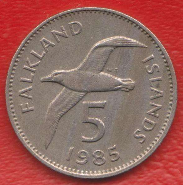 Фолкленды Фолклендские острова 5 пенсов 1985 г