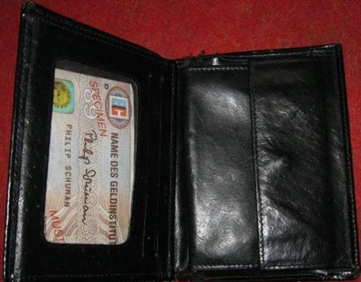 Портмоне мужской кошелёк бумажник чёрный