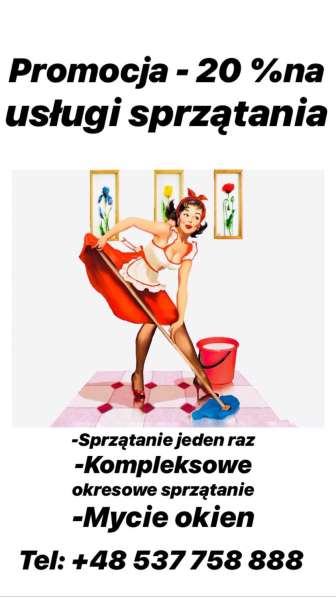 Sprzątanie - 20 %!!!