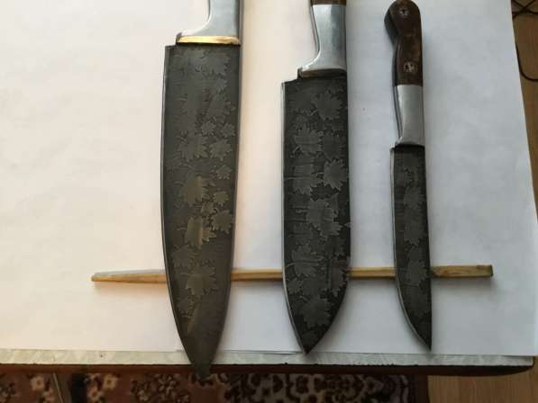 Продается подарочный набор кухоных ножей(кленовый листолад) в Феодосии фото 3