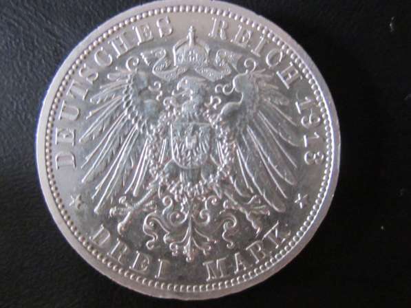 МОНЕТА-DREI MARK-НЕМЕЦКАЯ---СЕРЕБРО-ОРИГИНАЛ в Челябинске фото 25