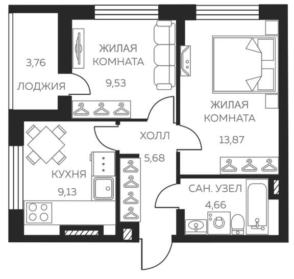 Отличная 2 квартира, в новом доме ЖК в Екатеринбурге фото 6