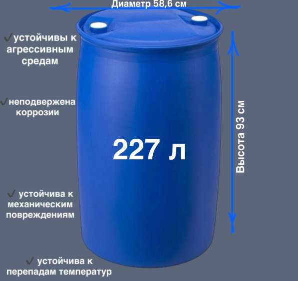 Бочка пластиковая полиэтиленовая в Уфе фото 8