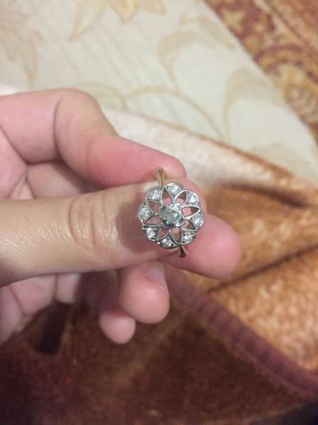 Кольцо старинное бриллиантовое 583проба в Махачкале