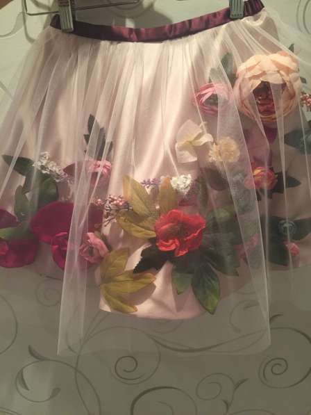 Праздничная юбка с цветами и фатином в Москве фото 3