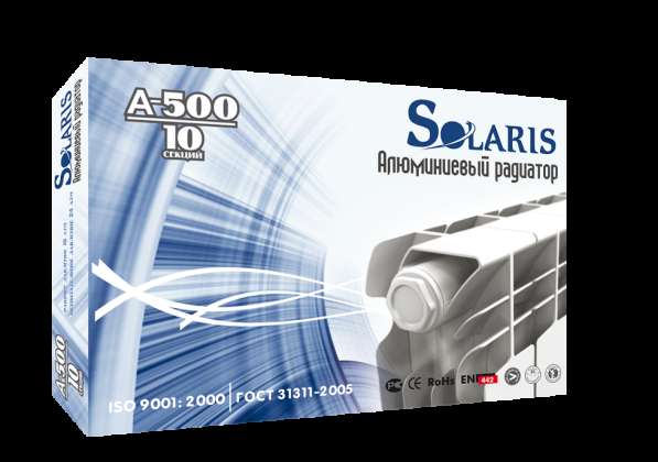 Радиатор отопления алюминиевый Solaris A-500/10