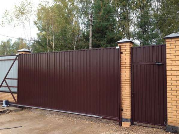 Откатные ворота в Электрогорске в Электрогорске фото 23