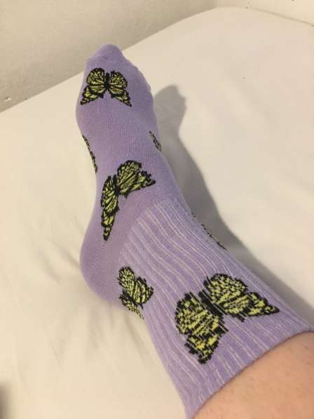 Фиолетовые носки с бабочками в Екатеринбурге