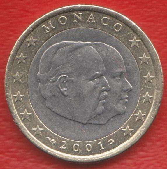 ЕВРО Монако 1 евро 2001 г