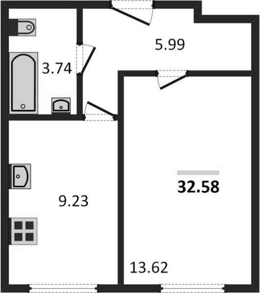 Продам однокомнатную квартиру в Волгоград.Жилая площадь 32,58 кв.м.Этаж 1.