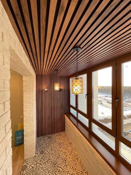 Обшивка балкона, Остекление, Балкон под ключ в Набережных Челнах фото 10