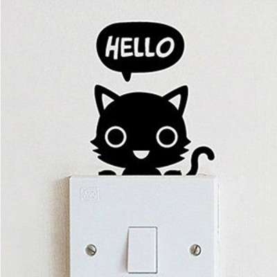 Наклейка для переключателя Cat Hello 2шт в Краснодаре фото 4