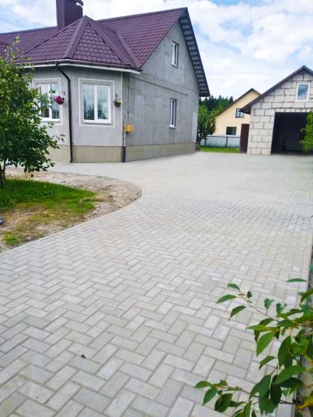 Укладка тротуарной плитки в фото 13