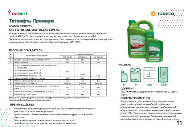 Mоторные масла «Татнефть» в Воронеже фото 3