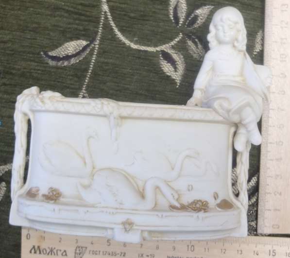 Салфетница, для салфеток, фарфор бисквит, Европа, 19 век