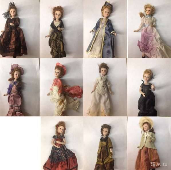 Кукла фарфоровая коллекционная «дамы эпохи»