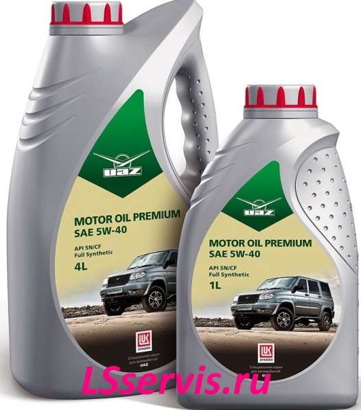 Масло UAZ Motor Oil Premium 5W40 синтетическое 4 литра