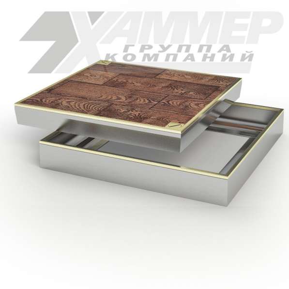 Ревизионные напольные нержавеющие люки в фото 3