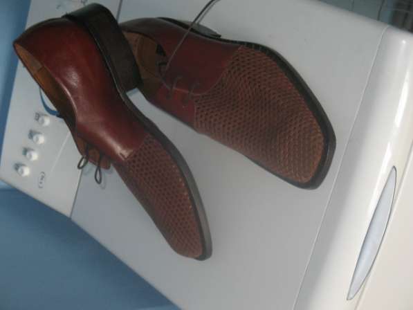 Мужские кожаные ботинки элитного бренда BRAUDE Италия в Москве фото 5