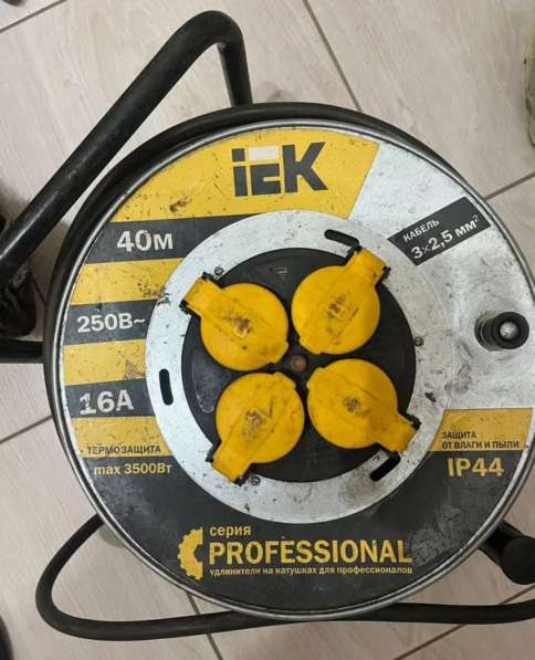 Силовой удлинитель iek 40м