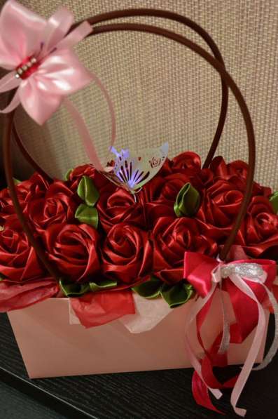 Букеты из лент в Калтане фото 6