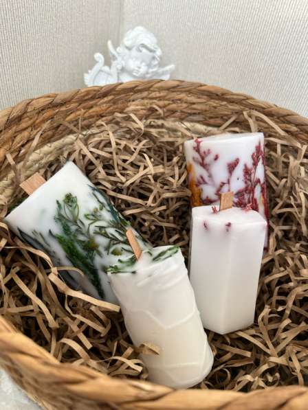 Ботаническая свеча ручной работы в Челябинске фото 3