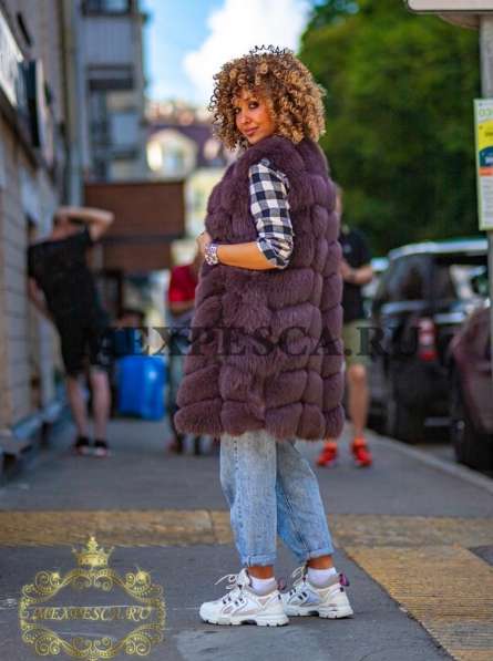 Песцовая жилетка