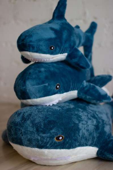 Синие Акулы из Икеа на 60, 80, 100 и 120 см в Воронеже фото 3
