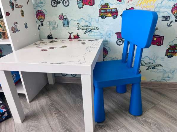 Детский стол и стул ikea маммут в Копейске фото 3