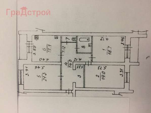 Продам трехкомнатную квартиру в Вологда.Жилая площадь 102,10 кв.м.Этаж 1.Дом кирпичный. в Вологде фото 7