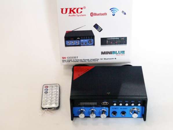 Усилитель звука UKC SN-666BT - USB, SD, FM, MP3! 300W+300W в фото 6