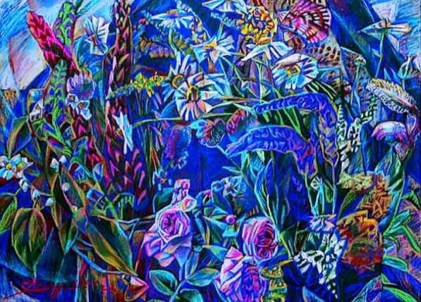 Картина Вальс цветов(пастель)