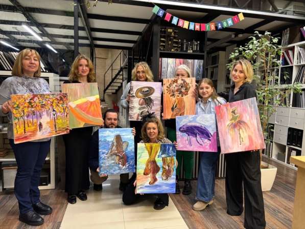 Выездные мастер классы по живописи в Москве