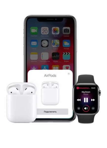 Беспроводные наушники AirPods 2 в Краснодаре фото 4