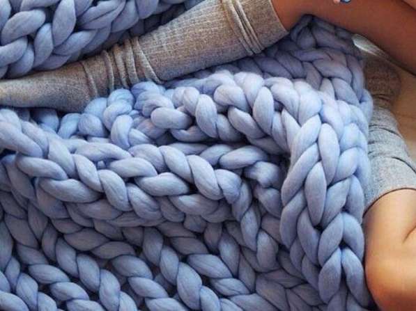 Ручное вязание из объемной шерсти, шерсти и хлопка в Рязани фото 5