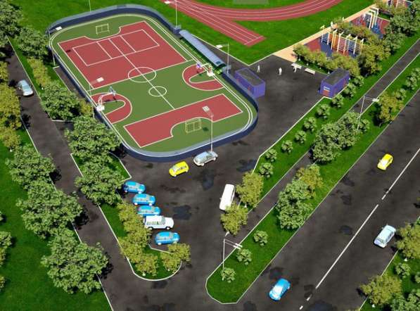 Строительство спортивных, игровых и детских площадок в Екатеринбурге фото 8