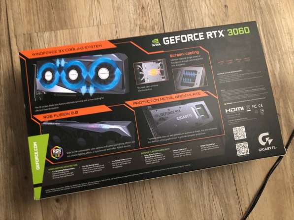 Nvidia GeForce Gigabyte RTX3060 (новая, не распакованная) в Владивостоке фото 4