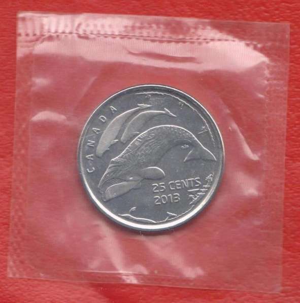 Канада 25 центов 2013 г. Жизнь на Севере Кит