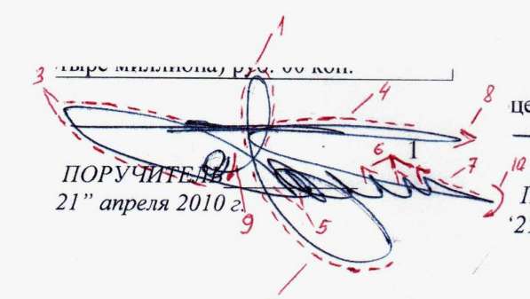 Исследование подписи, записи ФИО, печати для обращения всуда в Липецке фото 3