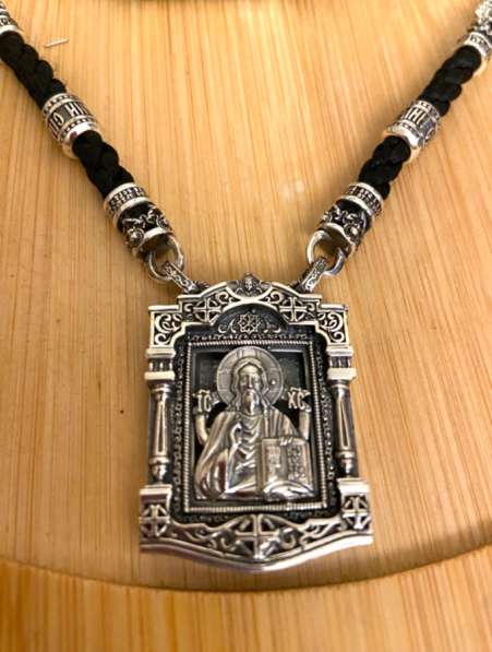 Гайтан на текстильном шнурке с иконой в Костроме фото 4