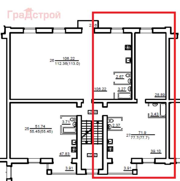 Продам двухкомнатную квартиру в Вологда.Жилая площадь 77,70 кв.м.Этаж 2.Есть Балкон. в Вологде фото 3