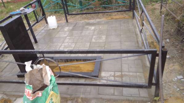 Плитка на кладбище в Воскресенске