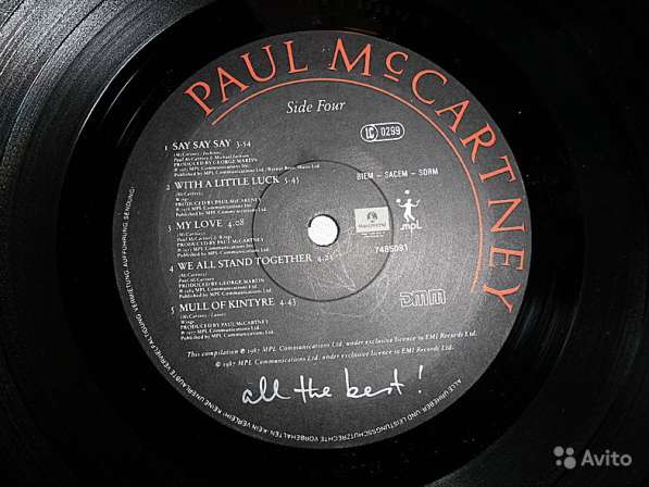 Пластинка виниловая Paul McCartney - All The Best в Санкт-Петербурге фото 3