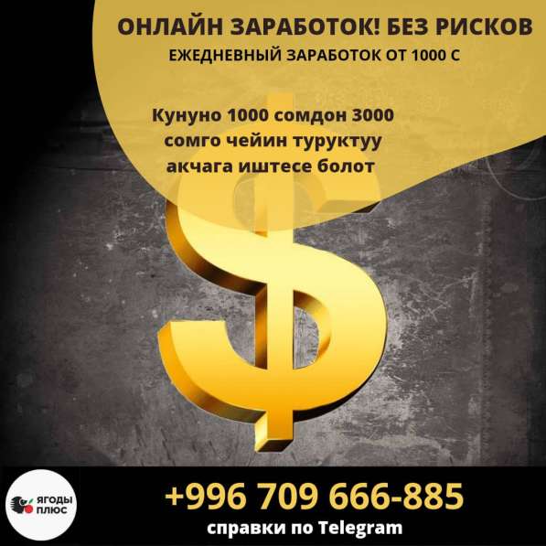 Онлайн заработок Бишкек! Зарабатывайте деньги онлайн