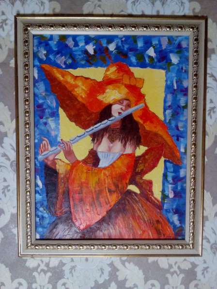 Картина Муза (дама в шляпе с флейтой)живопись масло мастихин в Москве фото 3