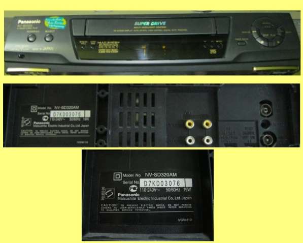 Видеомагнитофон Panasonic NV SD320AM рабочий Япония